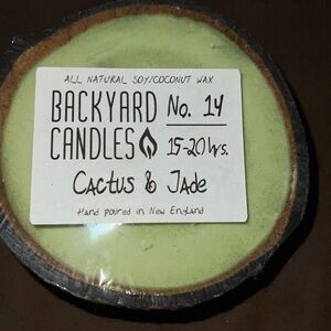 NWOT Backyard Candles Cactus & Jade